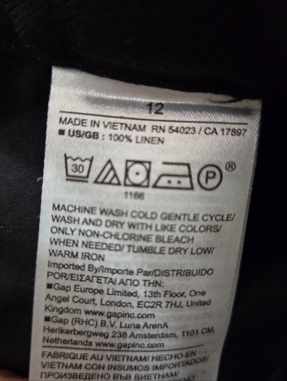 Banana Republic Soho Linen High Rise Pleated Shorts Black Size 12 Boho Casual - Picture 7 of 8